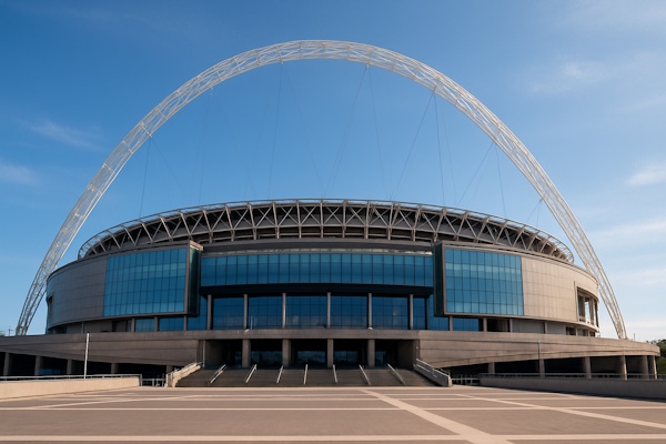 Wembley Stadion in London, Englsnd
