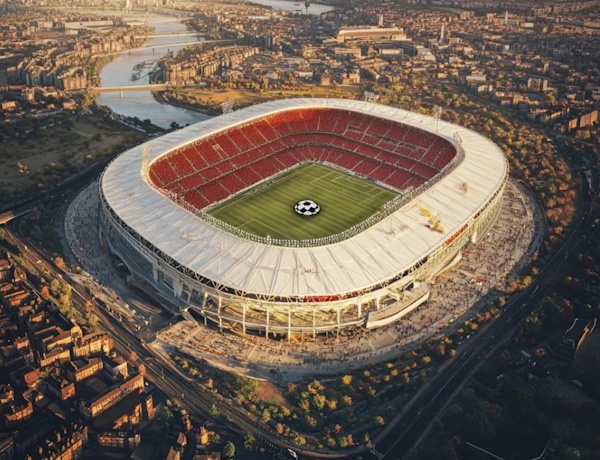 KI-Bild des Wembley-Stadion